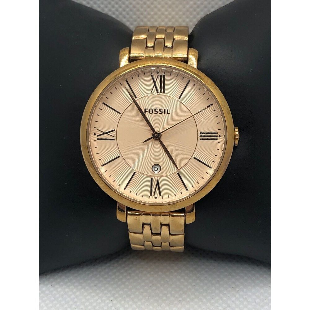 Fossil ES3435 Women's Stainless Steel Analog Rose Dial Quartz Wrist Watch LP216
